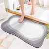 Quick Drying Diatom Mud Bathroom Carpet Absorbent Bath Mat Non Slip Shower Room Carpet