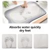 Quick Drying Diatom Mud Bathroom Carpet Absorbent Bath Mat Non Slip Shower Room Carpet