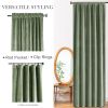 Velvet Blackout Curtains 84 inches Length Thermal Insulated Soft Drapes for Bedroom Living Room Rod Pocket Window Curtains 2 Panels